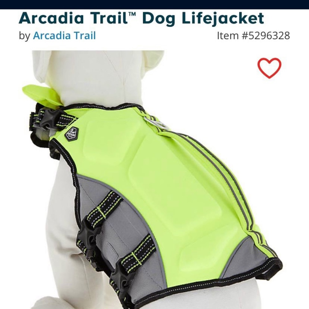 Dog Life Jacket Arcadia Trail - Size Large Yellow